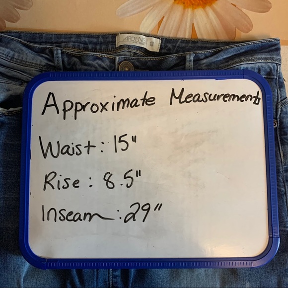 🍉Ardene Distressed Medium Wash Jeans, skinny, stretchy, juniors, Size 13 - Picture 5 of 6